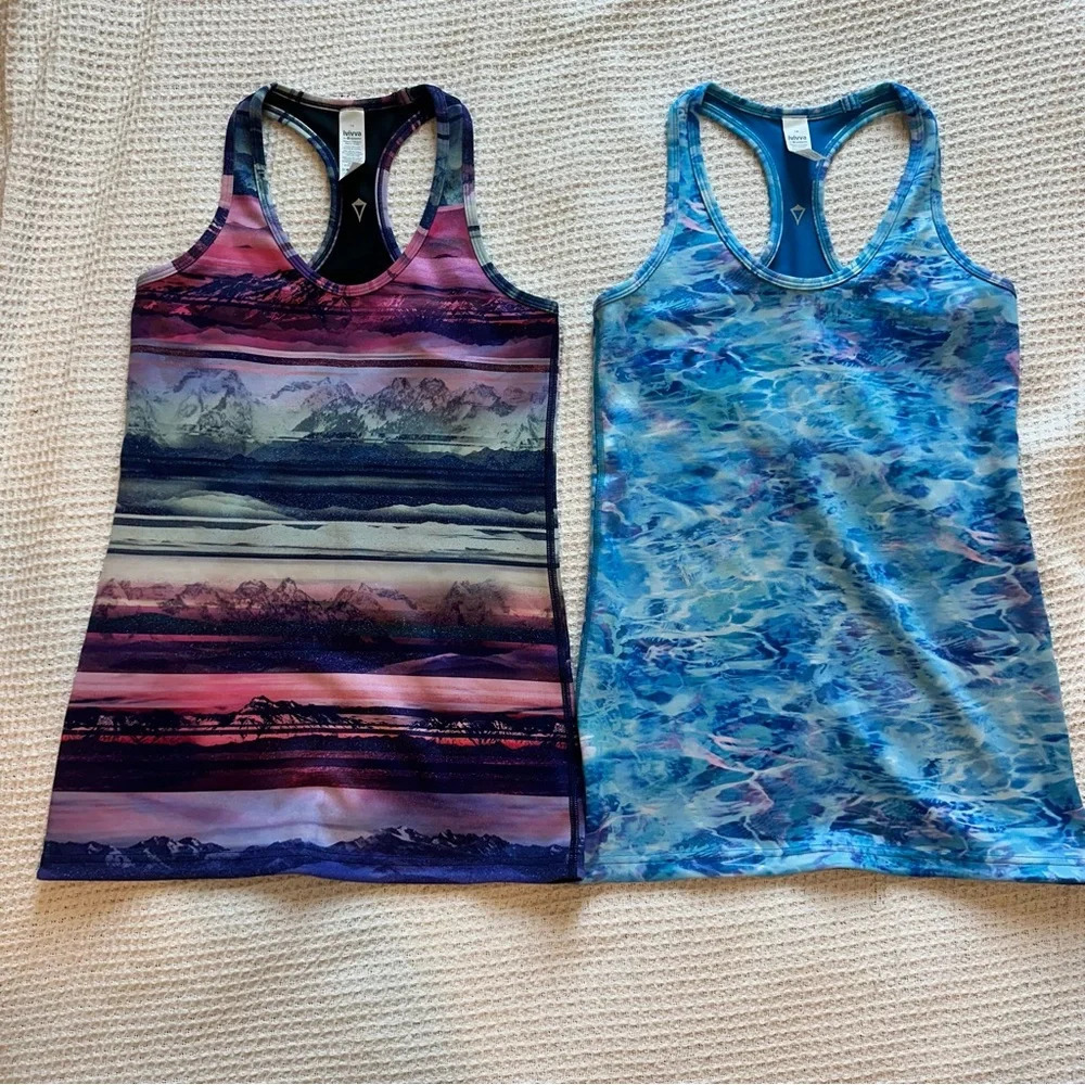 NWOT Set of 2 Lululemon Ivivva KeepUrCool Racer Tank tops, size 14, reversible